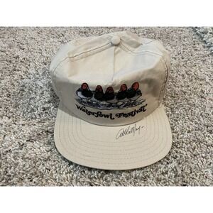Vintage Waterfowl Festival Hat Signed by Art LaMay Rare Embroidered Snapback Cap
